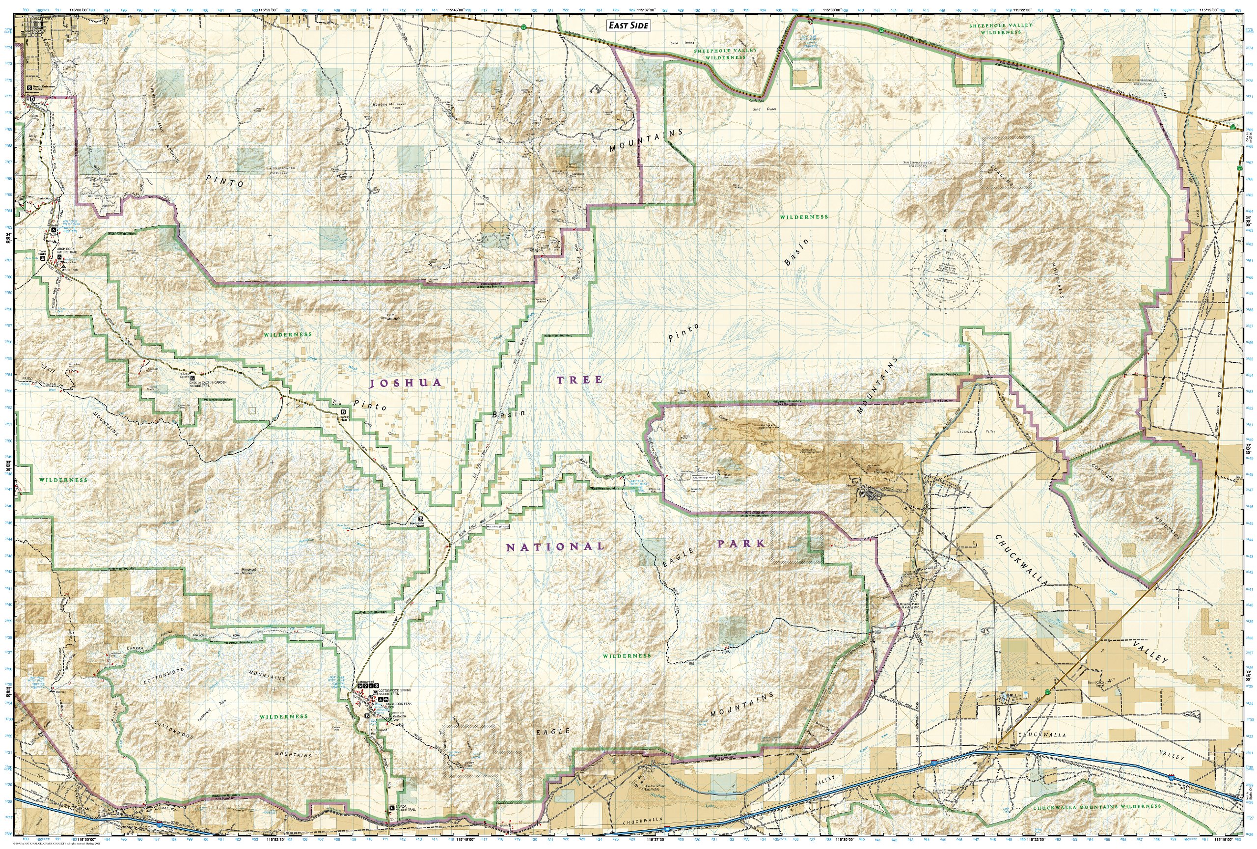226 Joshua Tree National Park 180.000 Mapas excursionistas y