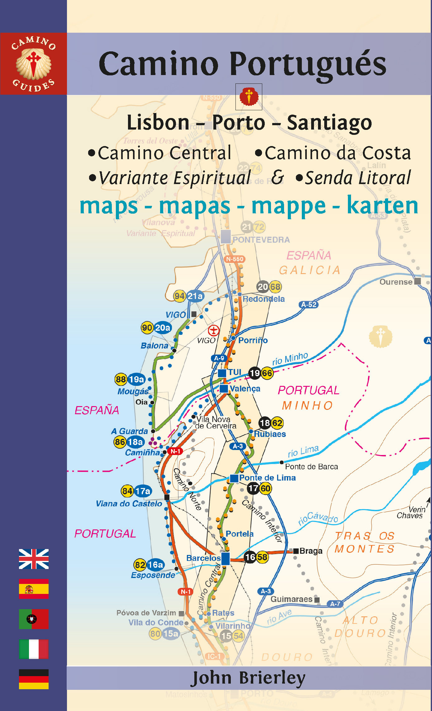 Mapaguía Camino Portugués (Lisbon Porto Santiago) Camino de