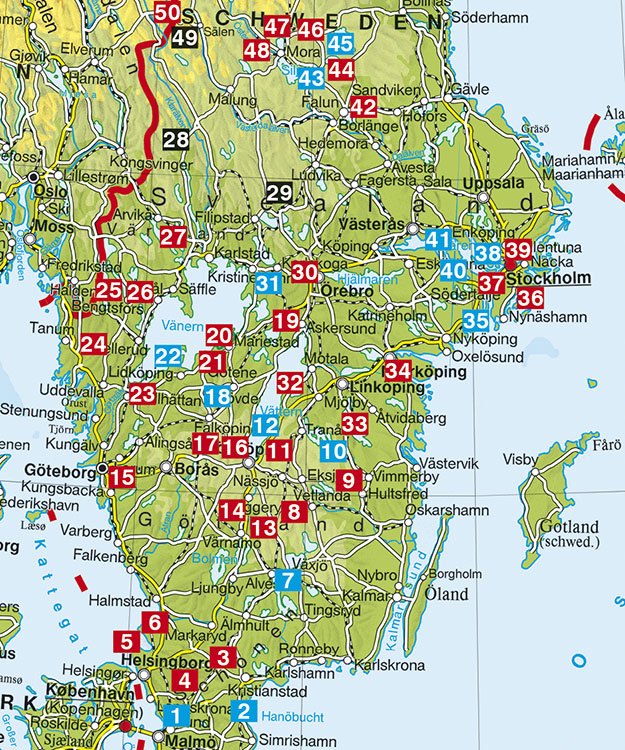 Schweden - Süd Wanderführer - Guías excursionistas - Mapiberia f&b