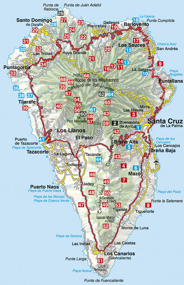 La Palma Guía excursionista - Guías excursionistas - Mapiberia f&b